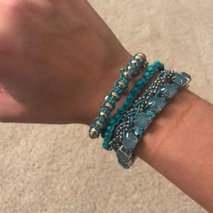 Beautiful turquoise layered bracelet